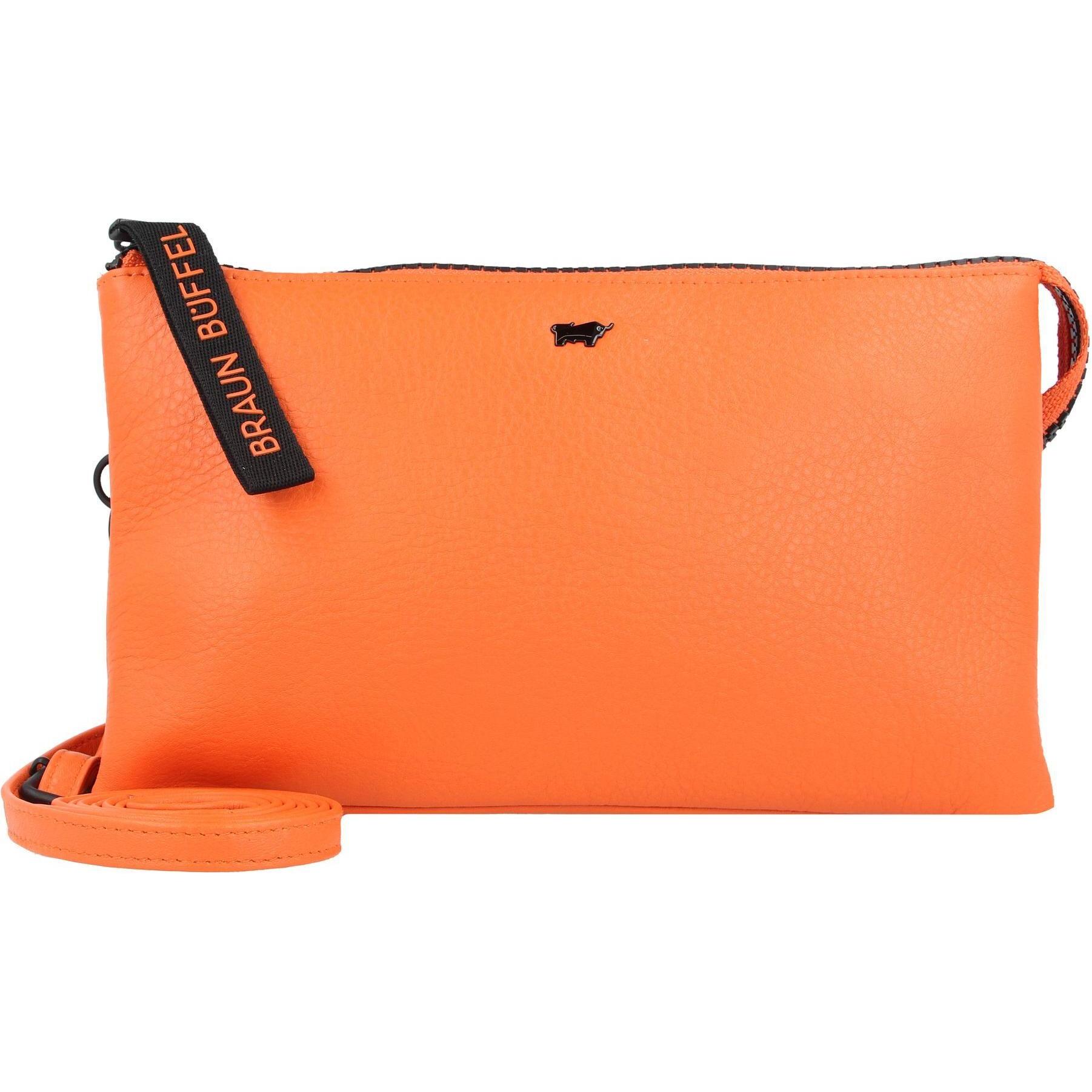 Braun Büffel, Handtasche, Capri Umhängetasche Leder 21 cm, Orange