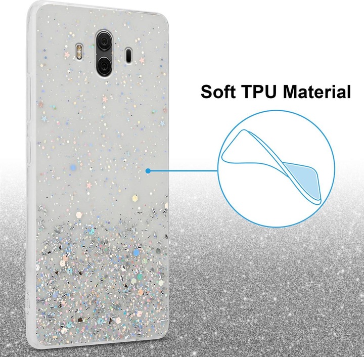 Actual product image Cadorabo TPU cover sparkling glitter (Huawei Nova 2i)