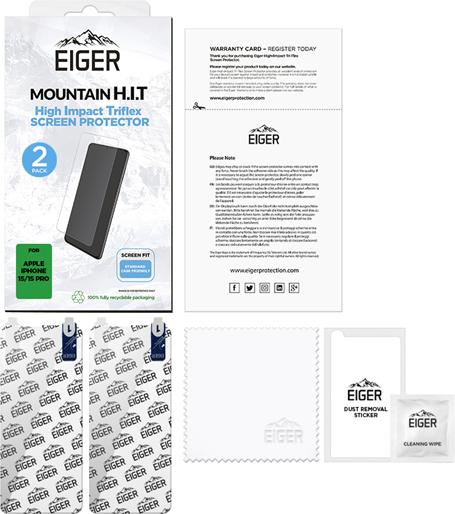 Produktbild Eiger Mountain H.I.T (2 Stk., Apple iPhone 15, Apple iPhone 15 Pro)