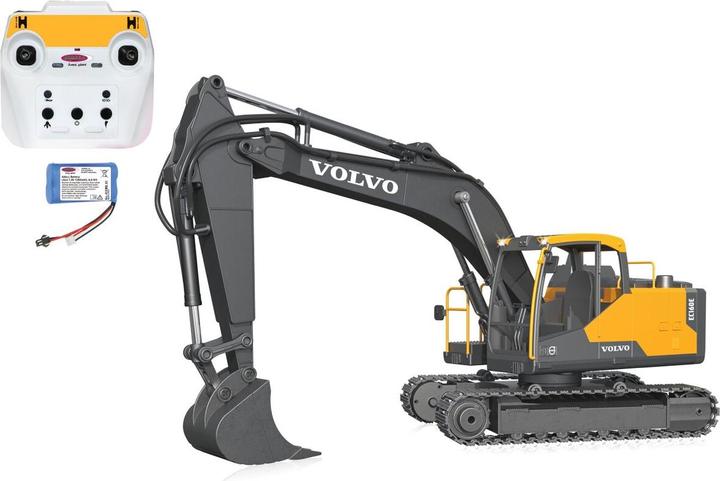 Actual product image Jamara Excavator Volvo EC160E Metal 1:16 2.4GHz Destruction Set