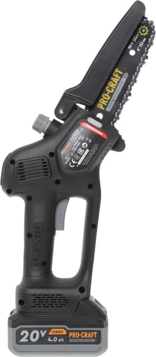 Produktbild Procraft PS210SET Akku Garten Werkzeug Set CCS20 Mini Kettensäge + CP20 Gartenschere 20 V Brushless (Akku Kettensäge)