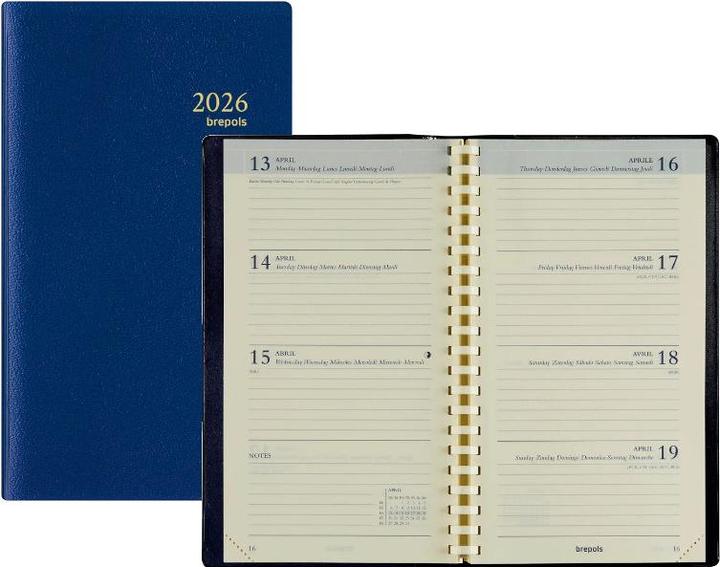 Image du produit Brepols Interplan Genova 2021 73620510620 bleu 1W/S, 9x16cm (De part et d'autre, Allemand)