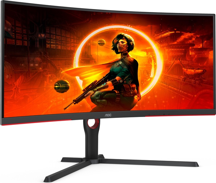 Actual product image AOC CU34G3S/BK (3440 x 1440 pixels, 34")