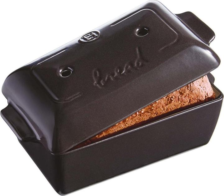 Produktbild Emile Henry Le Moule Ã Pain broodbakpan 22 x 13 x 7 cm aardewerk zwart (EH795504)