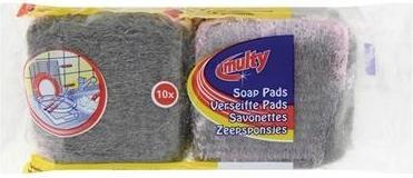 Actual product image Multy Steel wool pan sponge 10 pieces (10 pcs.)