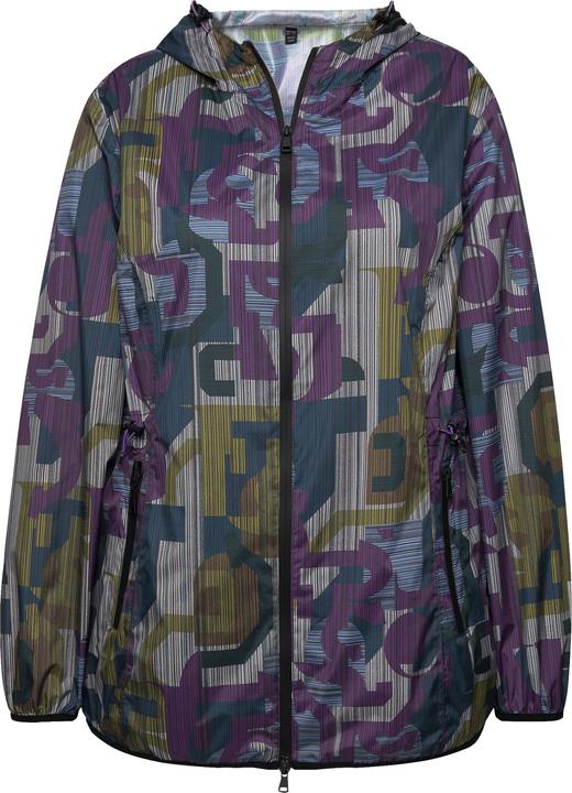 Actual product image Ulla Popken Abstract Print Lightweight Rain Jacket (42, 44)