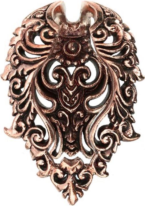 Actual product image Star Piercing Ohrgewicht Schlüsselloch rosegold Stammes Schild (without brass, Bronze)