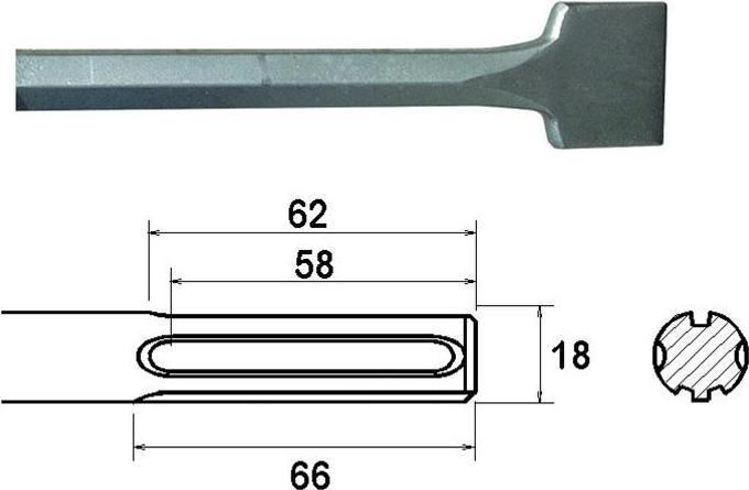 Actual product image Faithfull Sds Max Scaling Chisel