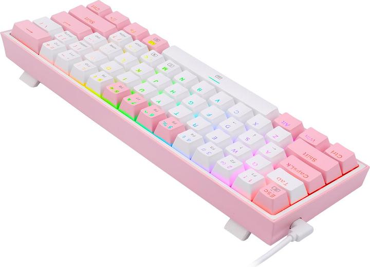 Actual product image Redragon Klawiatura K617 Fizz (K617-RGB pink) (USA, Cable)