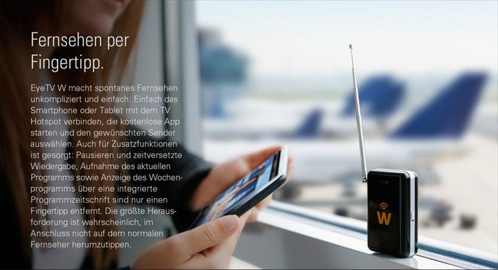 Produktbild Elgato eyeTV W Mobiler TV Hotspot DVB-T - iPad/Android/Mac (DVB-T)