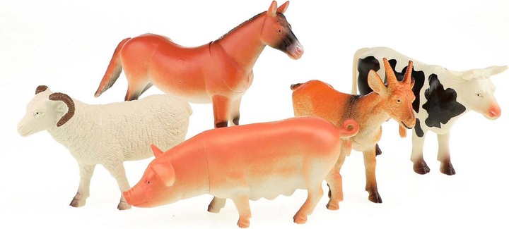Produktbild Toi-Toys Tierwelt Bauernhoftiere Deluxe, 5-tlg.