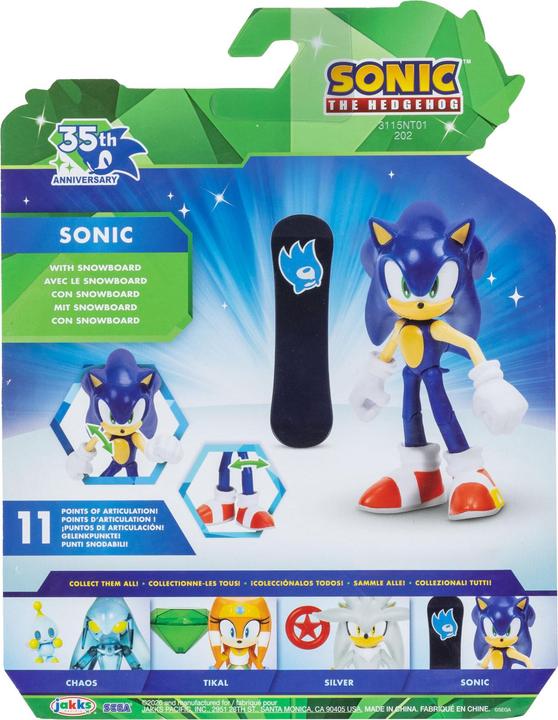 Actual product image Jakks Pacific Sonic - Articulated Figures 10 cm Wave 24 - Sonic