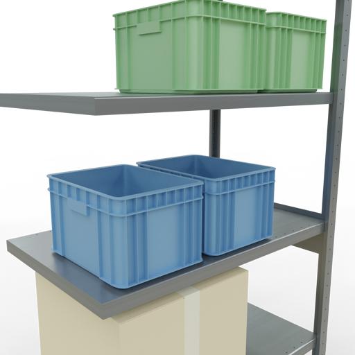 Actual product image Schulte Lagertechnik MULTIplus330 boltless bay system with length ledger