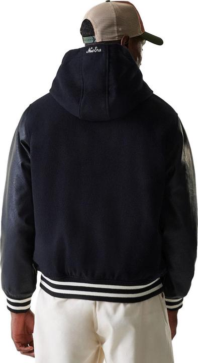 Actual product image New Era Varsity College Hooded Jacke - BRAND PATCHES - L (L)