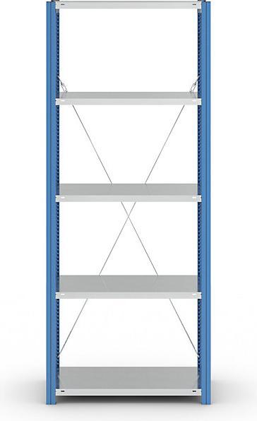 Actual product image eurokraft pro Shelf plug-in rack, blue / galvanized