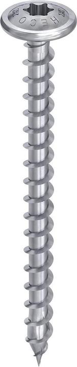 Immagine prodotto Heco TOPIX-plus 8.0 x 50, testa a disco, T-Drive, completamente filettato, rivestimento HP, 100 pezzi, (100 Viti per pezzo)