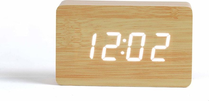 Image du produit Livoo Horloge digitale aspect bois