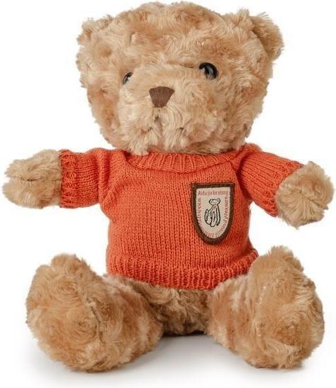 Produktbild Daff Zotteliger Teddybär 22 cm im orangefarbenen Pullover (22 cm)