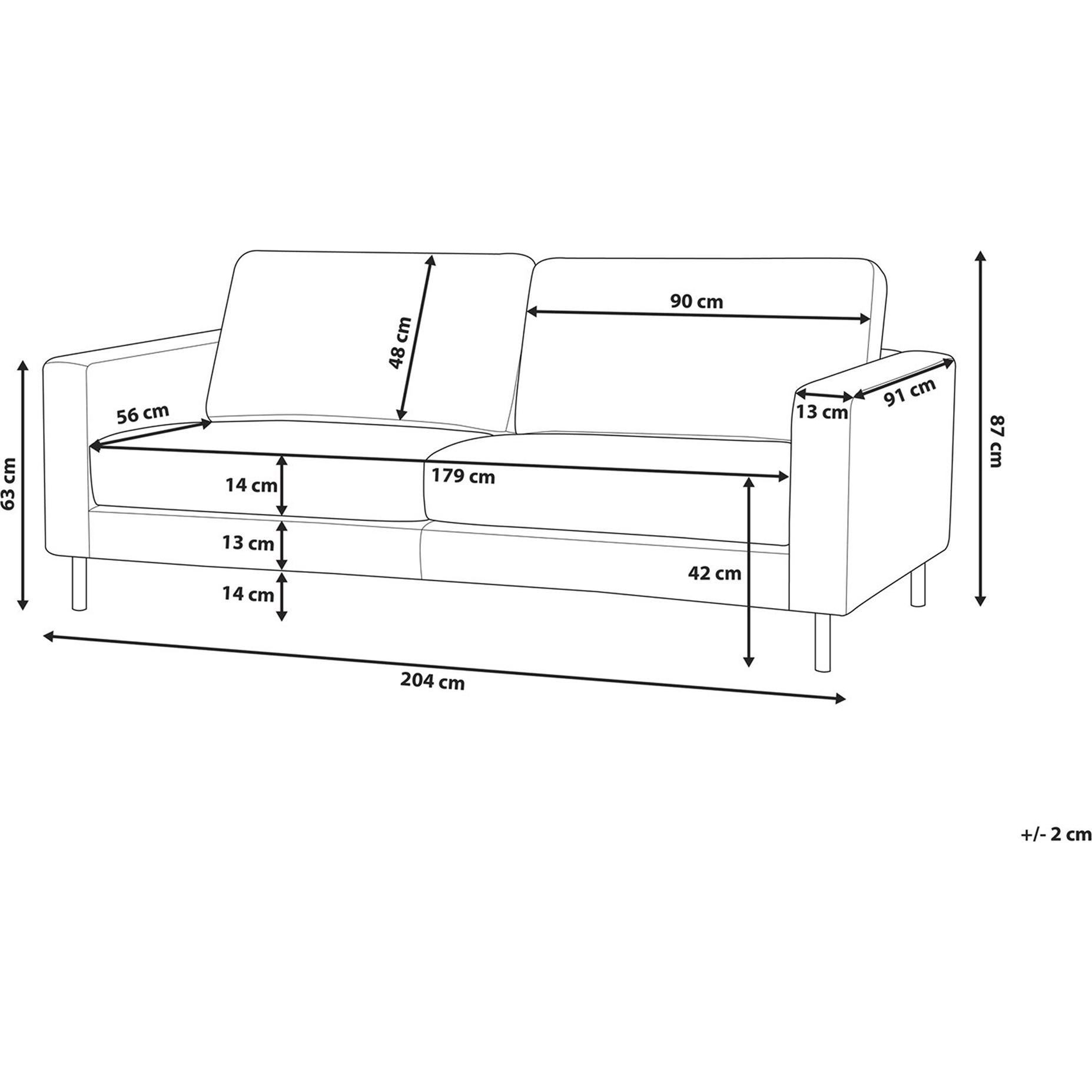 Thumbnail - Beliani, Sofa, Savalen (3-Sitzer)