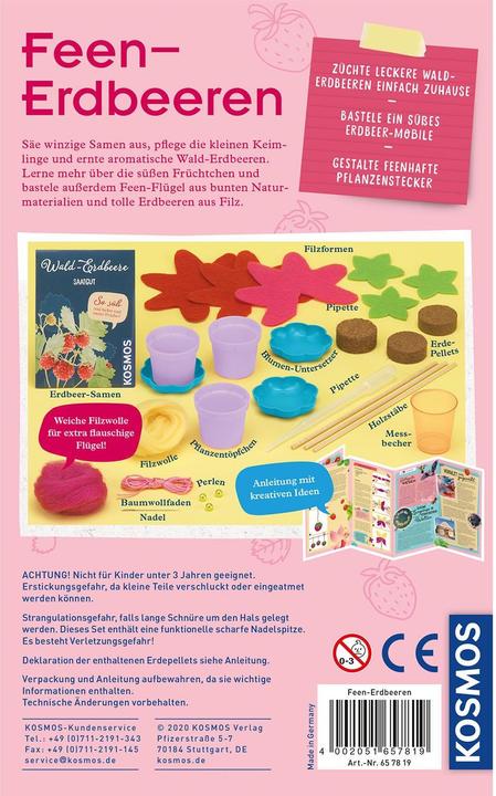 Actual product image Kosmos Fairy Strawberries