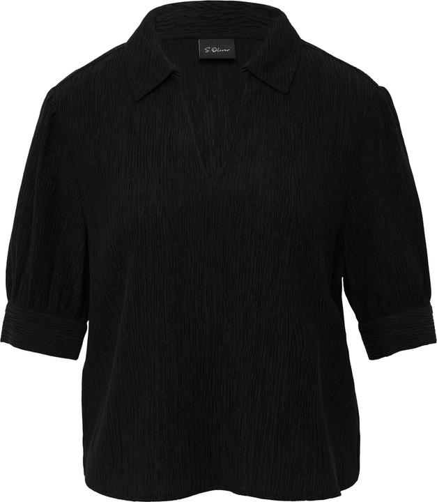 Immagine prodotto S.Oliver Bluse Verkürzte Plissee-Bluse im Loose Fit mit Puffärmeln (44)