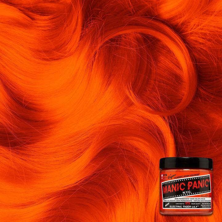 Actual product image Skybound Electric Tiger Lily Classic Creme Vegan Cruelty Free Orange Semi Permanent Hair Dye 118ml (Electric Tiger Lily)