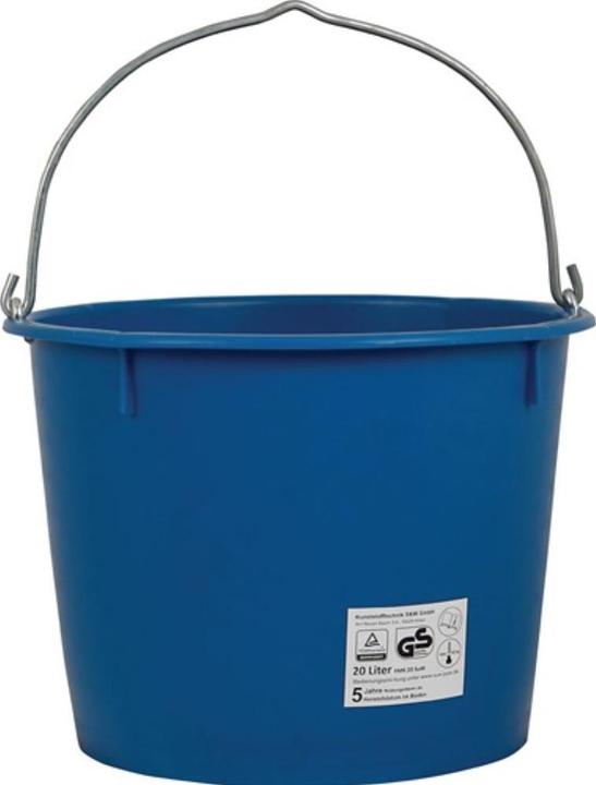 HP Autozubehör Seau de chantier 20 l lourd bleu plastique spécial