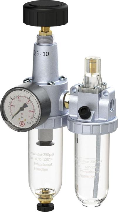 Actual product image Riegler Maintenance unit standard thread G 1/4 ″ semi-automatic BG I 2-piece 600 l/min width 117 mm