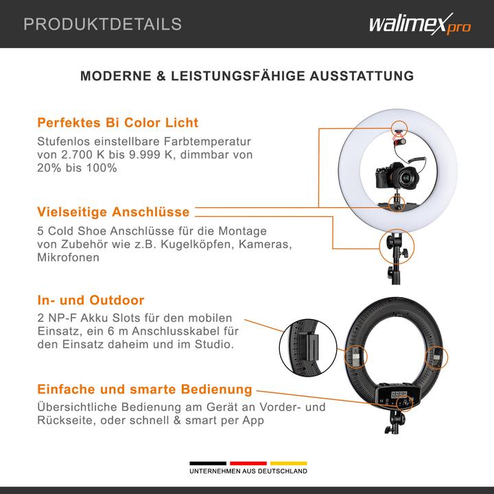 Produktbild Walimex pro LED Rainbow Set (Ringleuchte)