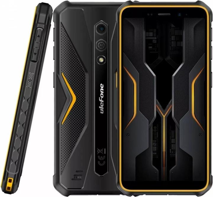 Image du produit Ulefone Smartphone Armor X12 Pro 4GB/64GB (etwas orange) ohne Ladegerät (64 Go, Noir, Orange, 5.45", Double SIM, 2G)