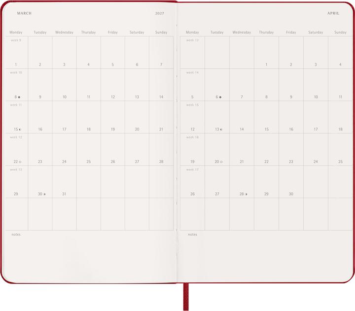 Image du produit Moleskine Agenda commercial Weekly (A5, 1 semaine / 1 page)