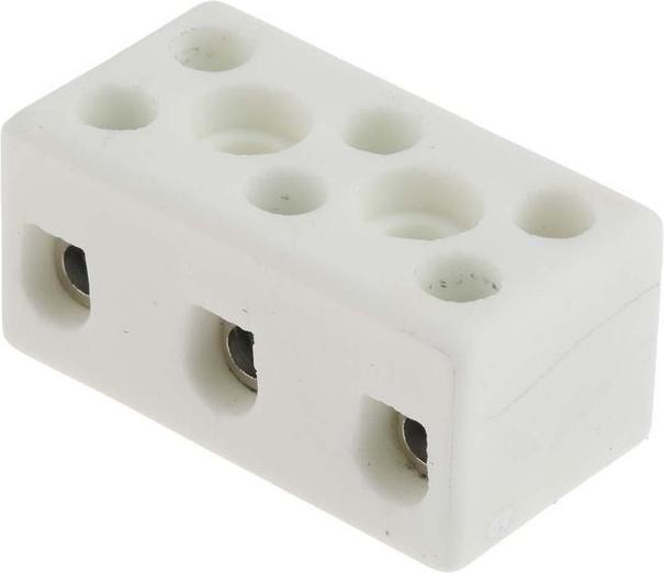 Produktbild RS PRO Klemmleiste Keramik 3 Durchgänge 32A