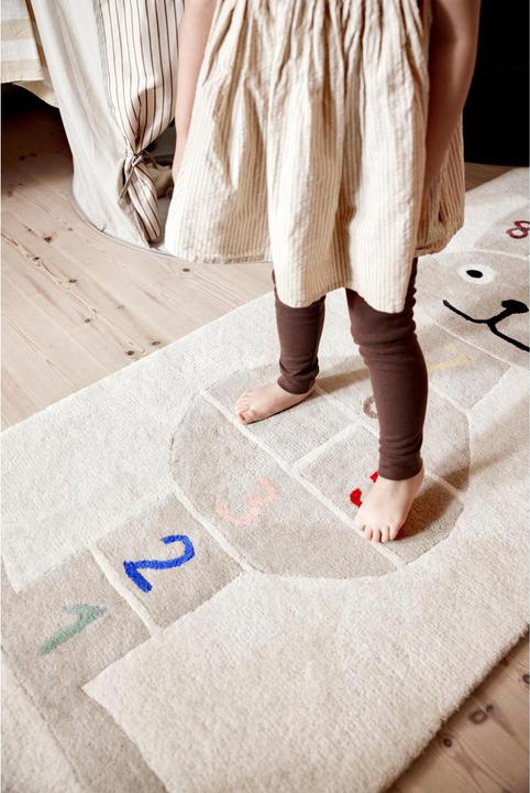 Image du produit OYOY Mini Tapis décoratif Rabbit Hopscotch Gris (75 x 180 cm)