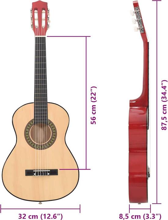 Actual product image VidaXL Jahleel (Classical guitar, Nylon, Lime wood, Duroplastic plastics)