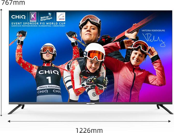 Actual product image CHiQ U55QM8V (139 cm(55 inch), black, UltraHD/4K, triple tuner, Android) (55", QLED, 4K)