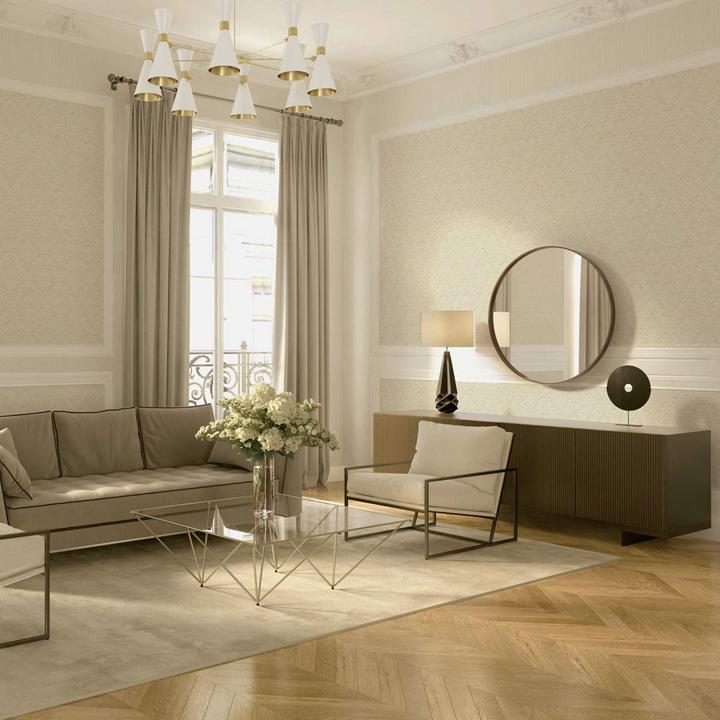 Produktbild Architects Paper Beflockte Castello 2 (53 x 1000 cm)