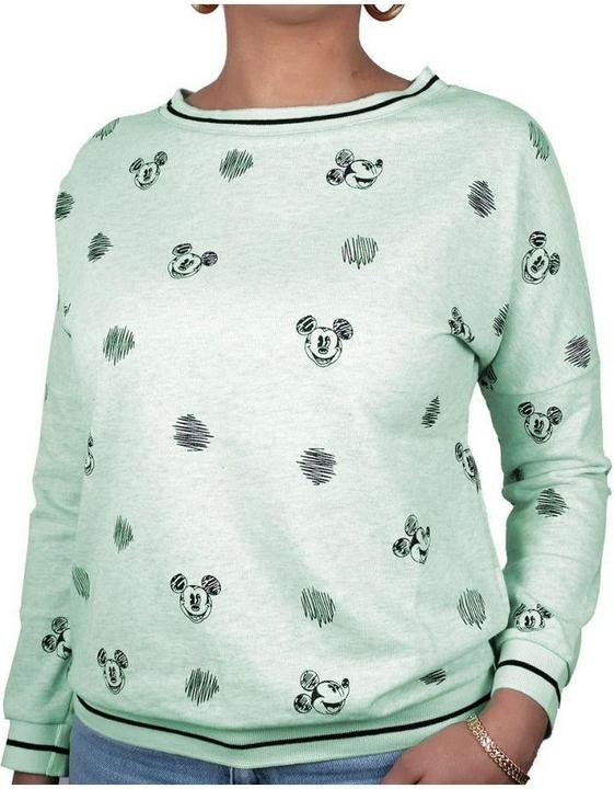 Image du produit Cotton Division DISNEY - Sweat Crayon Mickey GIRL - Vert (S) (S)