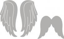 Actual product image Rayher Punching template Set: angel wings, 2 pieces