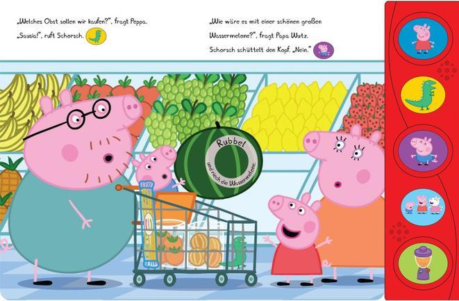 Produktbild Peppa Pig - Peppa liebt Obst! - Duft-Soundbuch - Pappbilderbuch mit 5 Geräuschen und 6 Düften - (Deutsch)