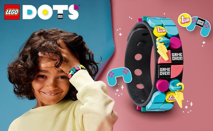 Image du produit LEGO Bracelet gaming avec pendentifs (41943, LEGO Dots)