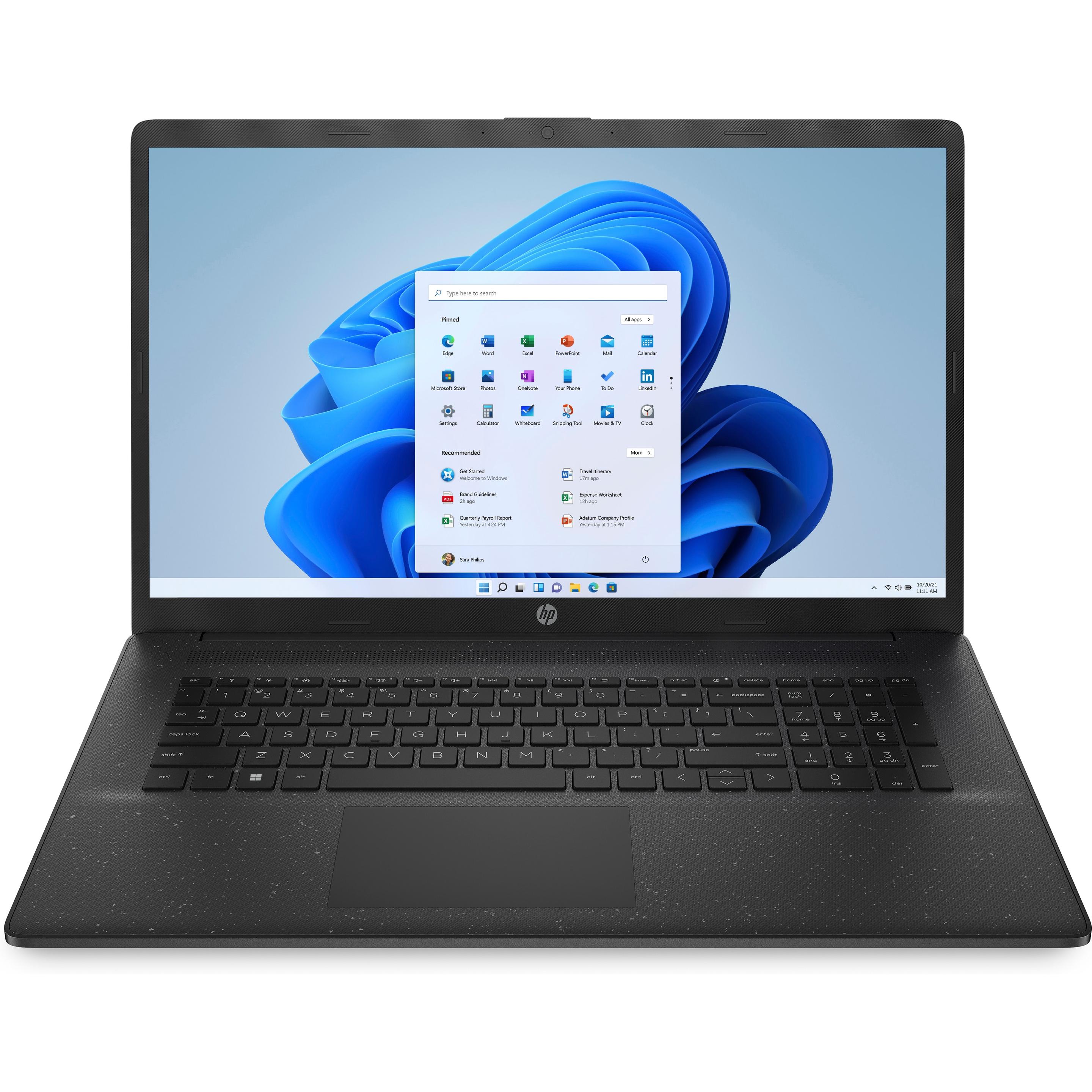 HP 17-cp2137ng (17.30", AMD Ryzen 3 7320U, 8 GB, 512 GB, DE), Notebook, Schwarz