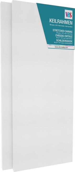 Produktbild VBS Keilrahmen 20 x 50 cm, 18 mm, 2 Stück (20 x 1.80 cm)