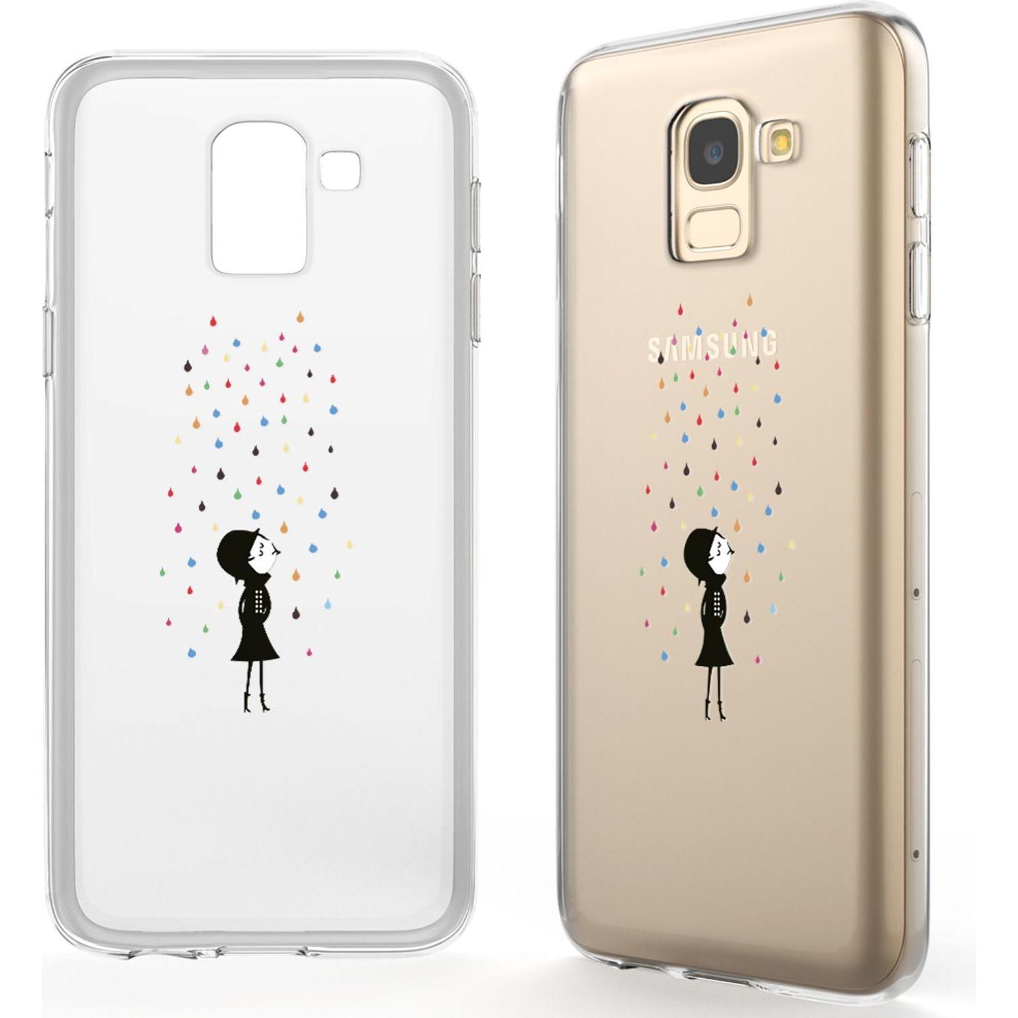 Nalia Handyhülle (Samsung Galaxy J6), Smartphone Hülle, Mehrfarbig