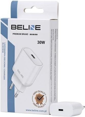 Produktbild Beline Ład. siec. 1x USB-C 30W biała /white (only head) PD 3.0 BLNCW30 (30 W, 1 Port)
