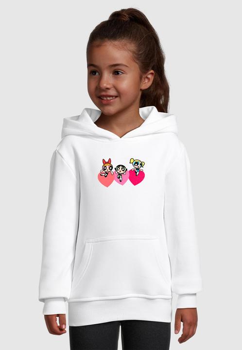 Produktbild Merchcode Kids The Powerpuff Girls - Triple Heart Basic Hoody - 189909 (110, 116)