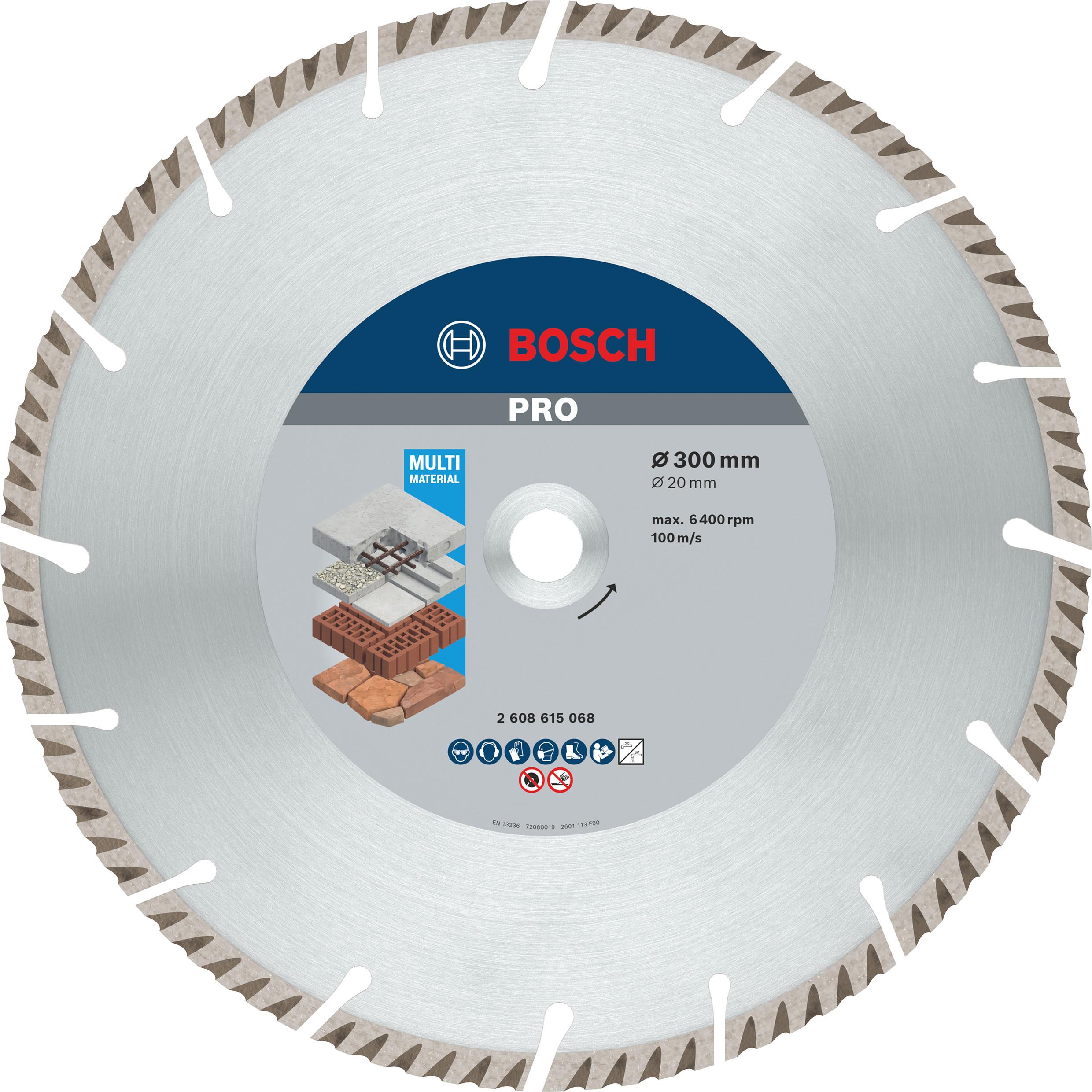 Thumbnail - Bosch Professional Zubehör, Sägeblatt, PRO Multi Material Diamanttrennscheibe, 300 x 20 mm