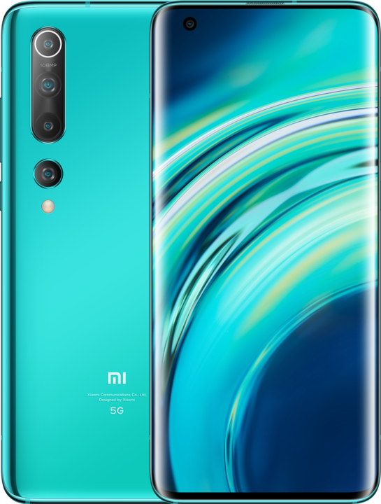 Produktbild Xiaomi Mi 10 (256 GB, Coral Green, 6.67", Single SIM, 108 Mpx, 5G)