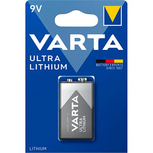 Actual product image Varta ULTRA Lithium (1 pcs., 9V Block, 1150 mAh)
