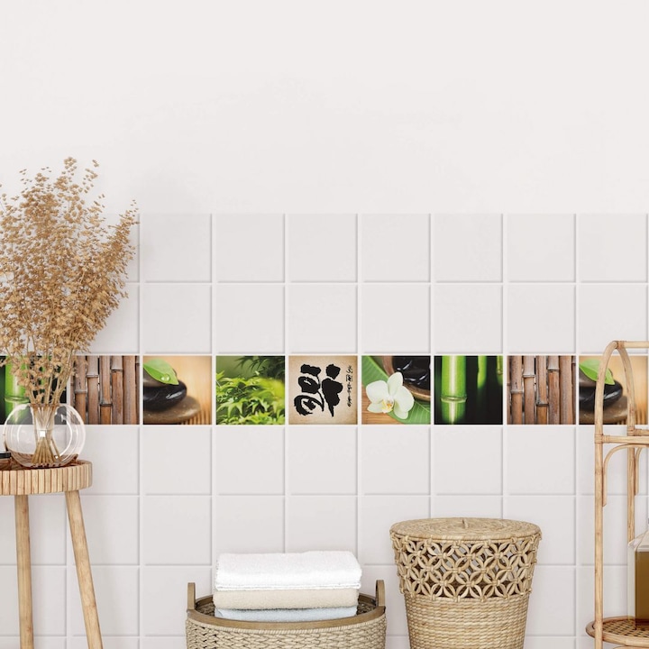 Produktbild Trenddeko Fliesendeko Asien Spa (6 x 15 x 15 cm)