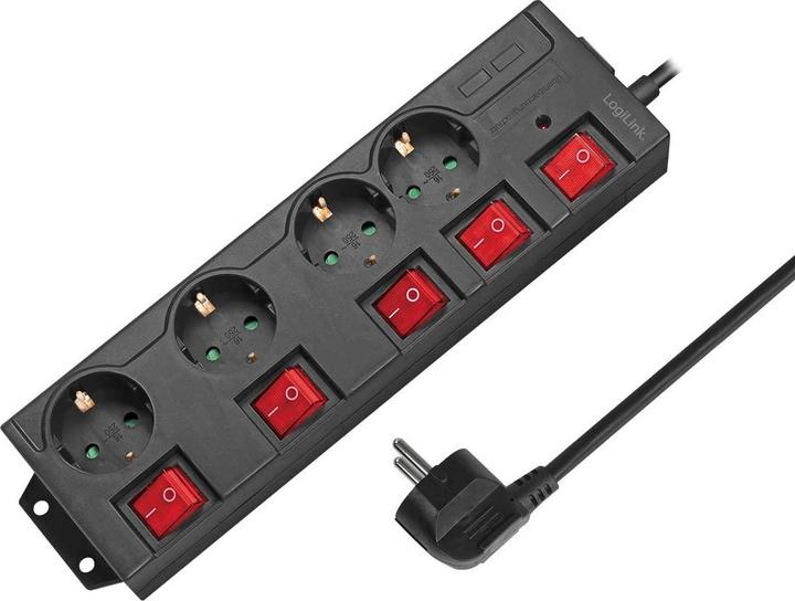 Image du produit LogiLink Prises multiples (4x, CEE 7/3, 1.50 m)